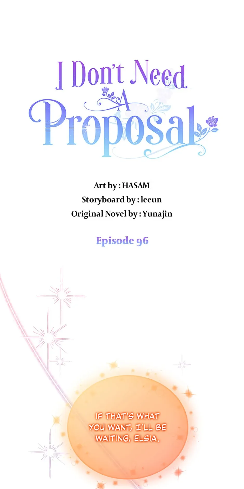 I Didn’t Save You To Get Proposed To Chapter 96 Online - página 1