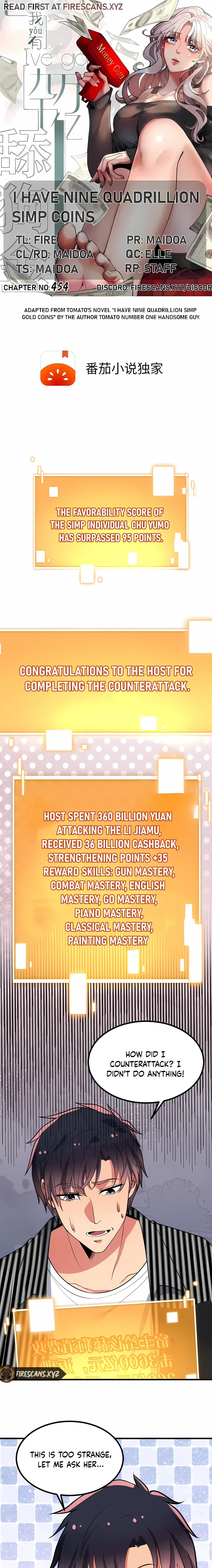 I have 90 billion licking gold Chapter 454 Online - página 1