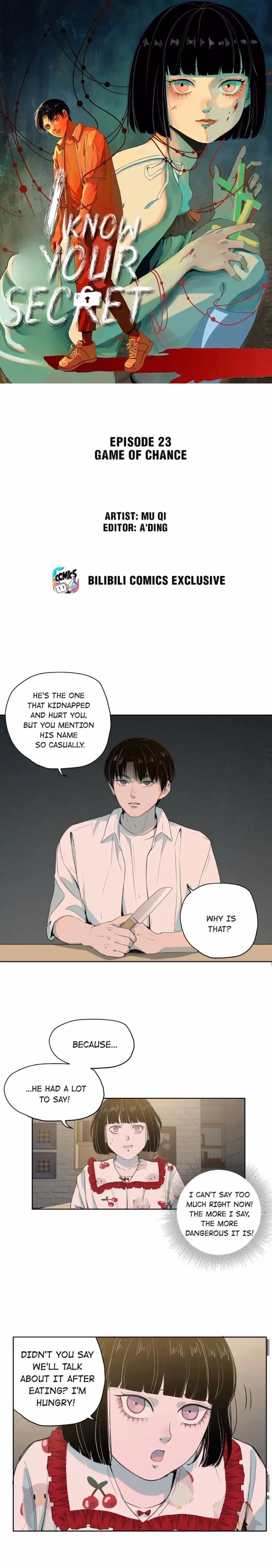 I Know Your Secret Chapter 23 Online - página 1