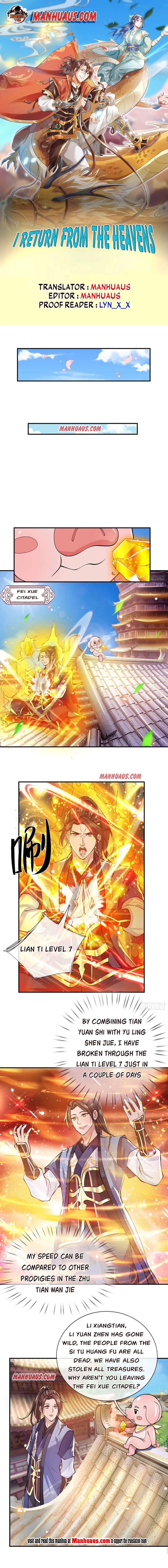 I Return from the Heaven and Worlds Chapter 27 Online - página 1