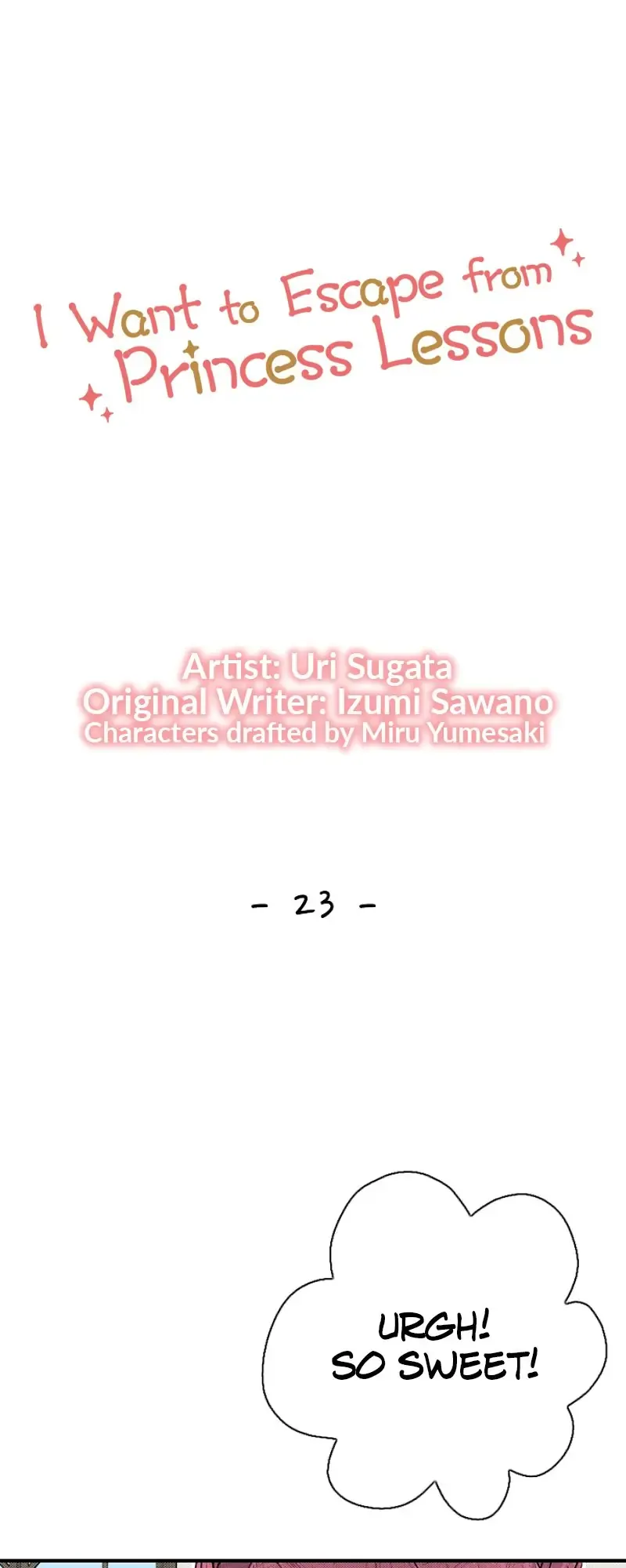 I Want to Escape from Princess Lessons Chapter 23 Online - página 1