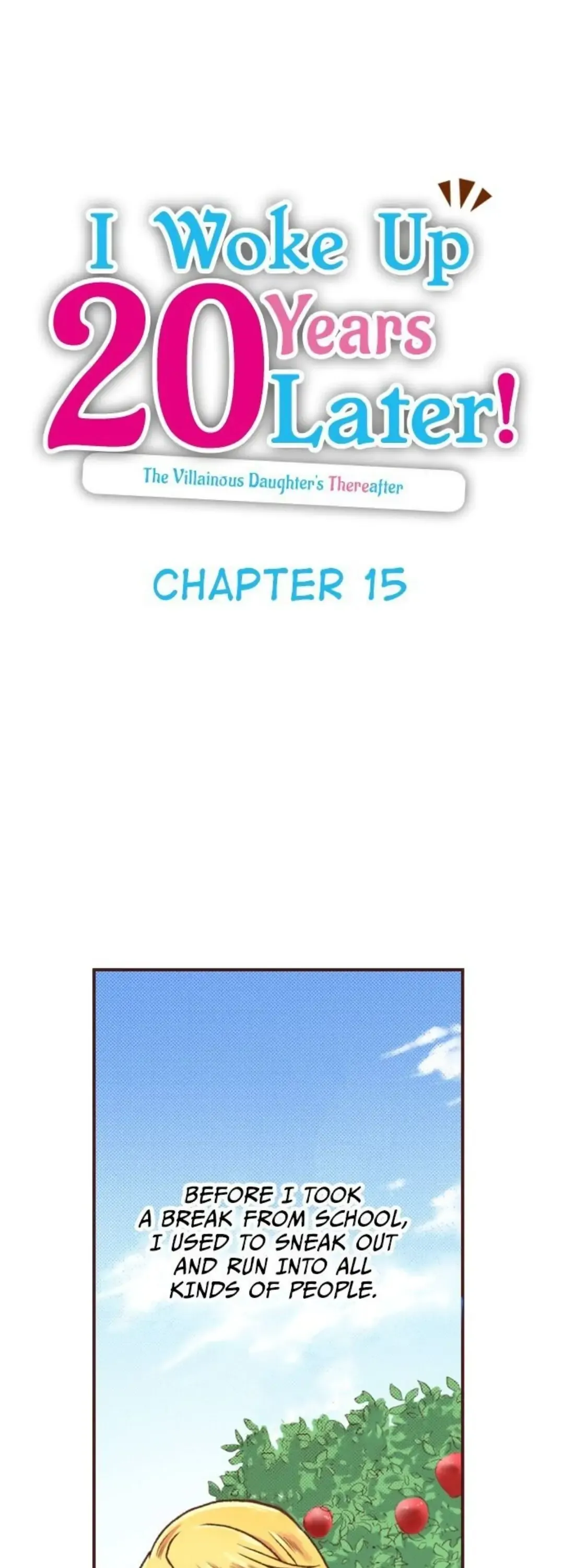I Woke Up 20 Years Later! Chapter 15 Online - página 1