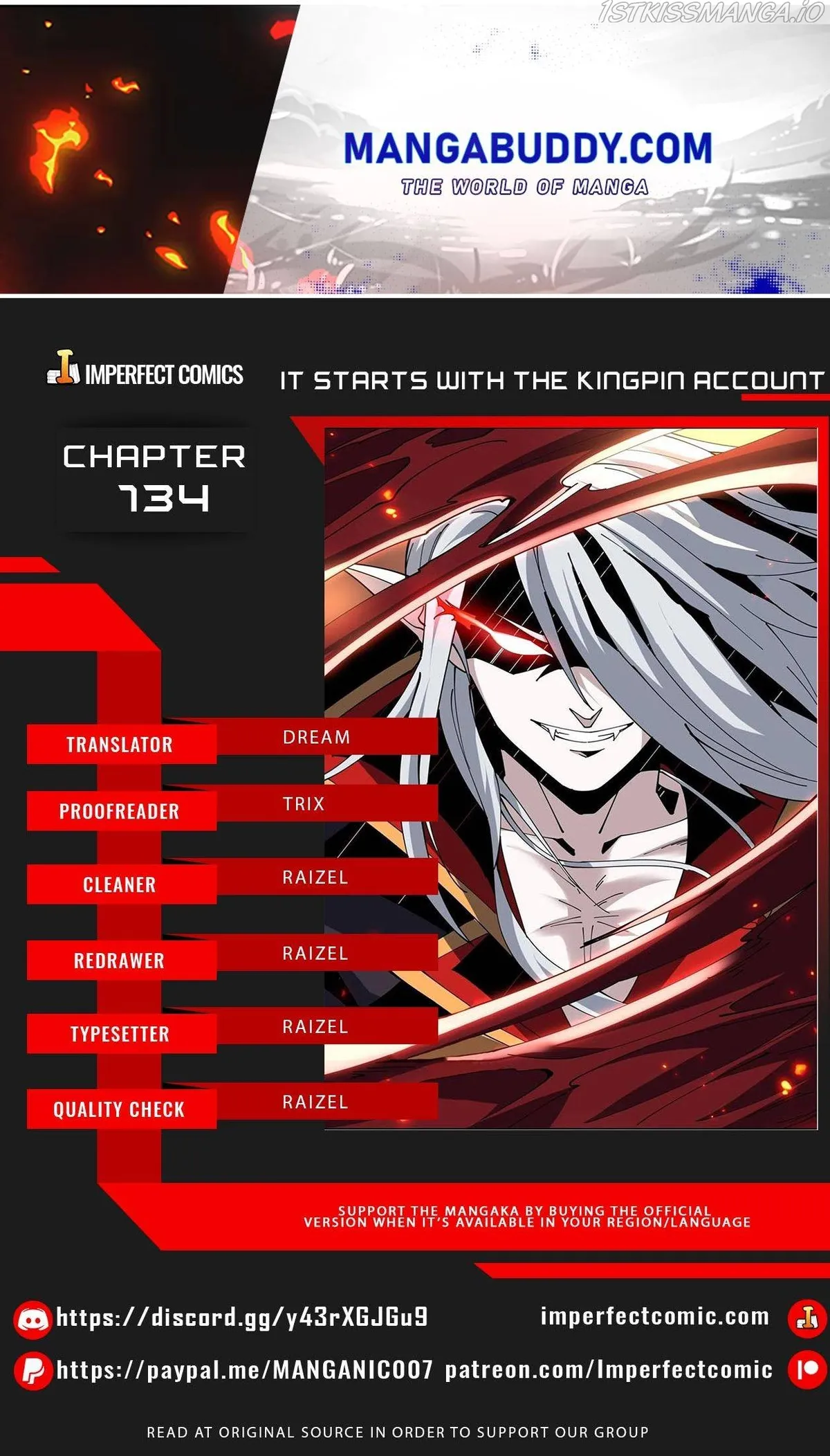 It Starts with a kingpin account Chapter 134 Online - página 1
