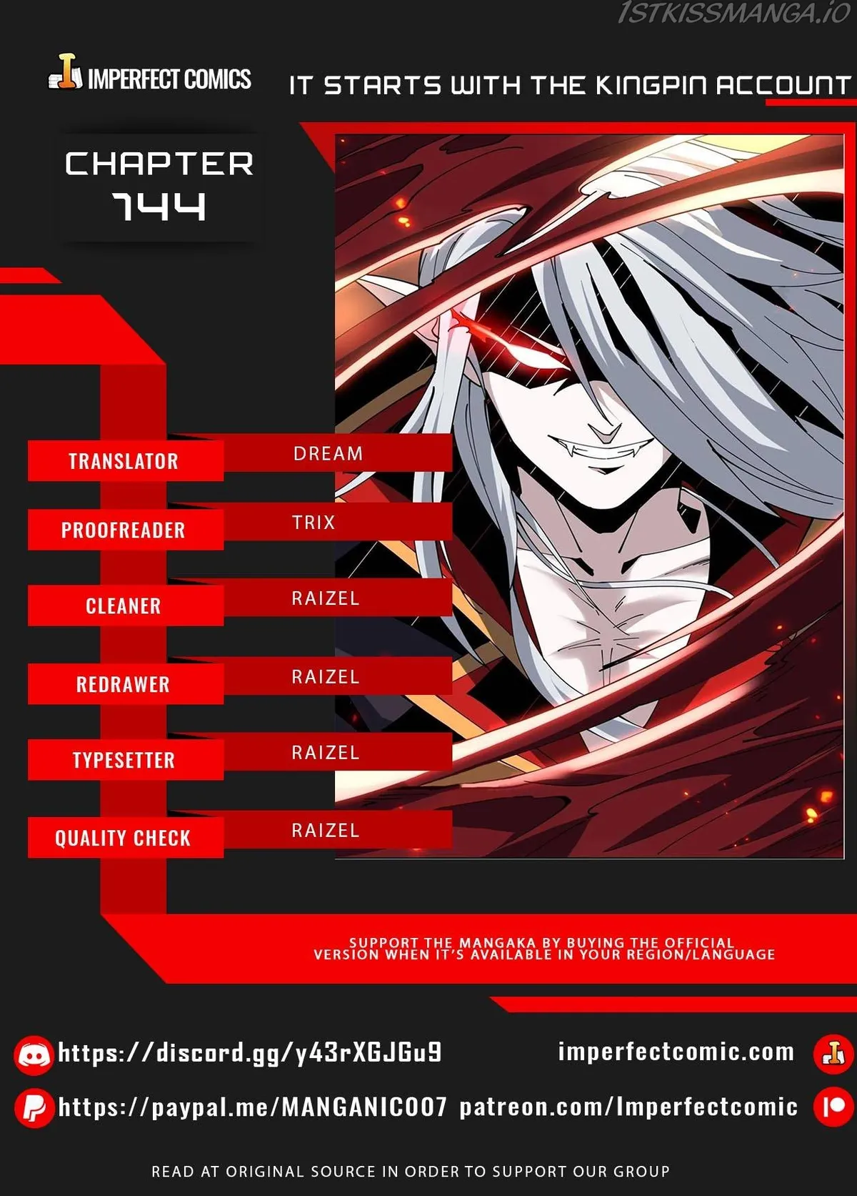 It Starts with a kingpin account Chapter 144 Online - página 1