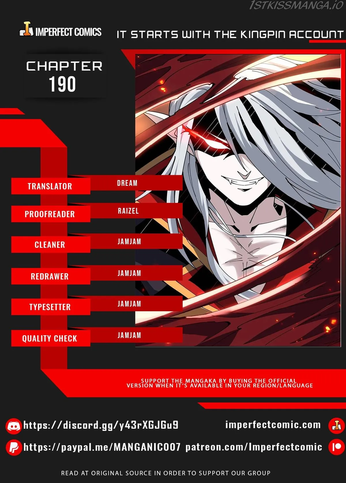 It Starts with a kingpin account Chapter 190 Online - página 1