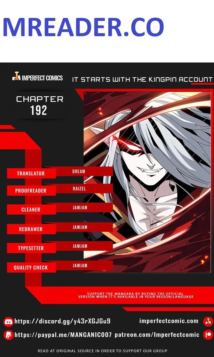 It Starts with a kingpin account Chapter 192 Online - página 1