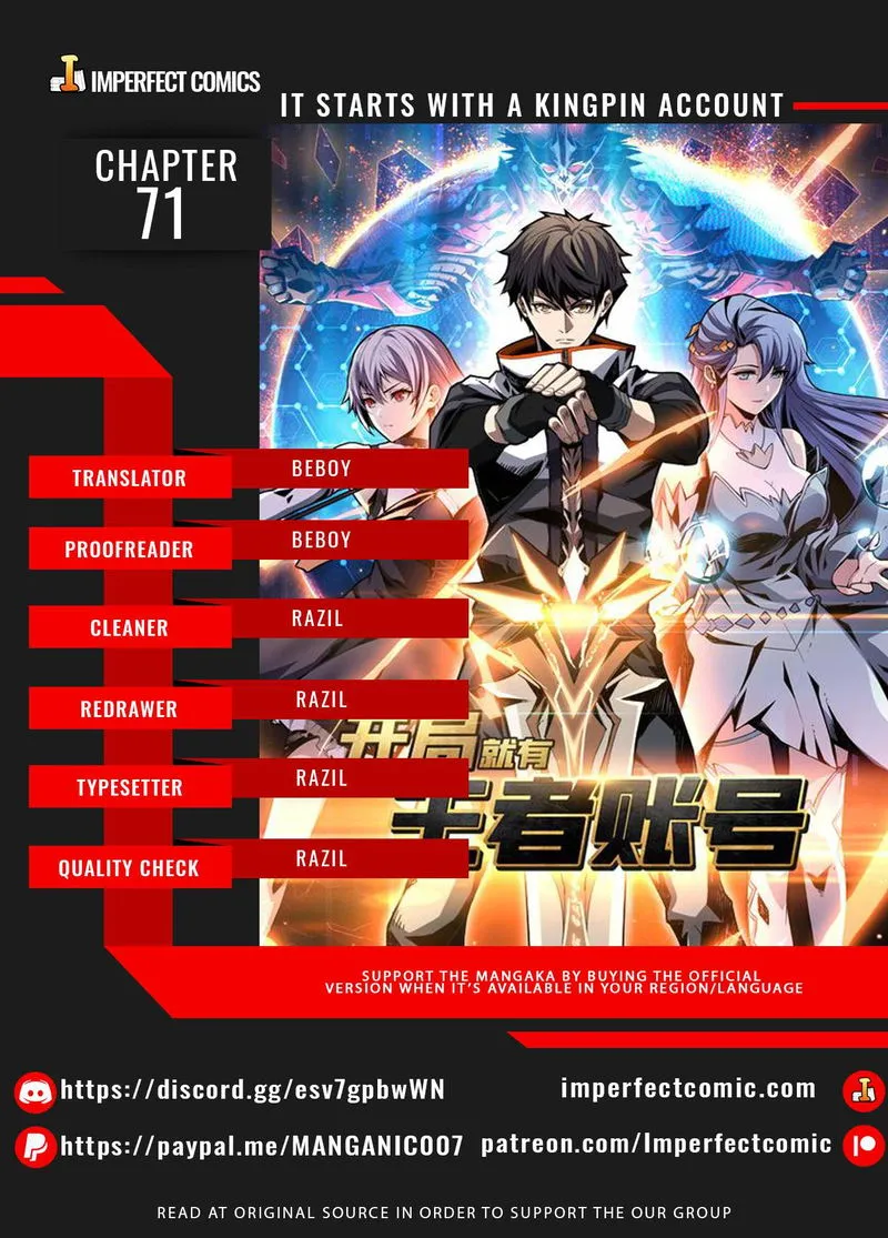 It Starts with a kingpin account Chapter 71 Online - página 1