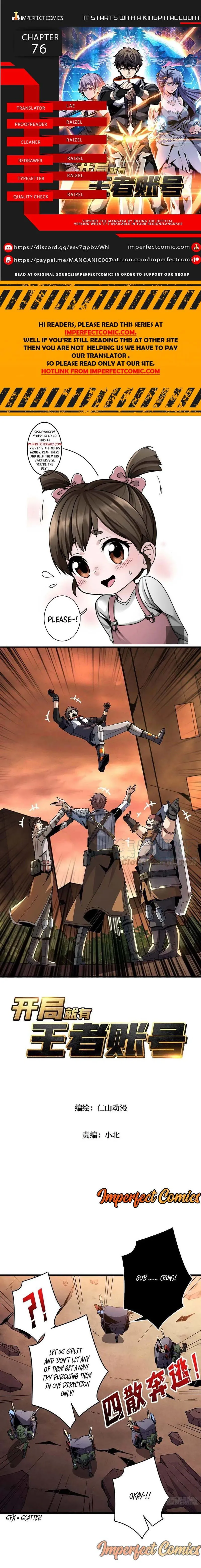 It Starts with a kingpin account Chapter 76 Online - página 1