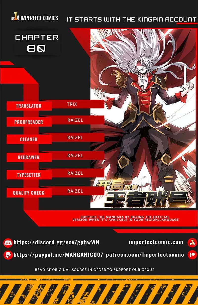 It Starts with a kingpin account Chapter 80 Online - página 1