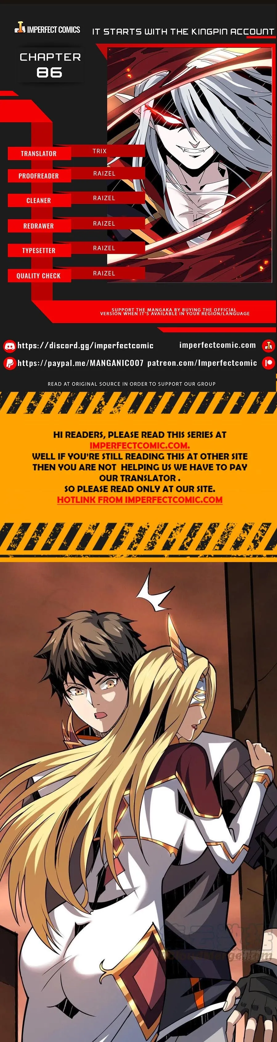 It Starts with a kingpin account Chapter 86 Online - página 1