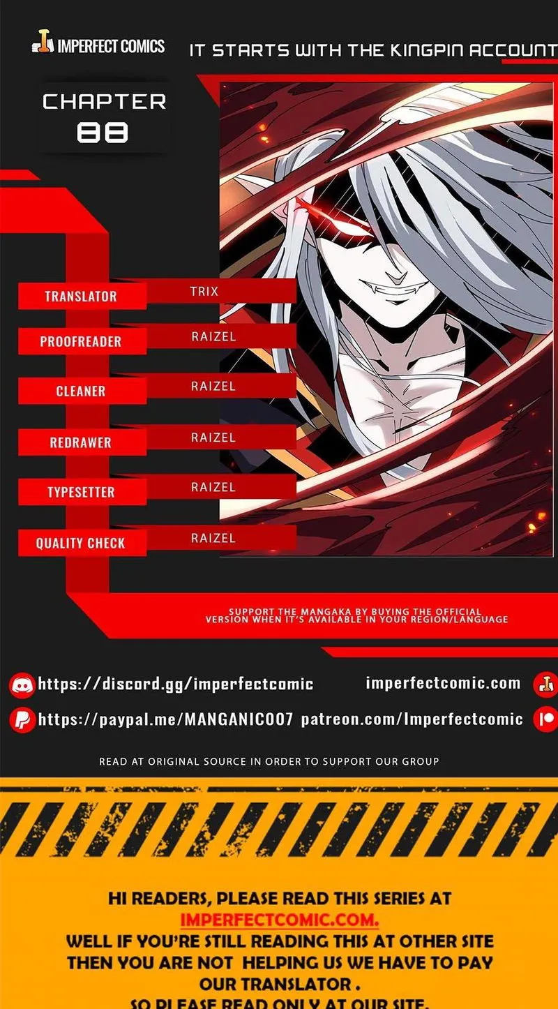 It Starts with a kingpin account Chapter 88 Online - página 1