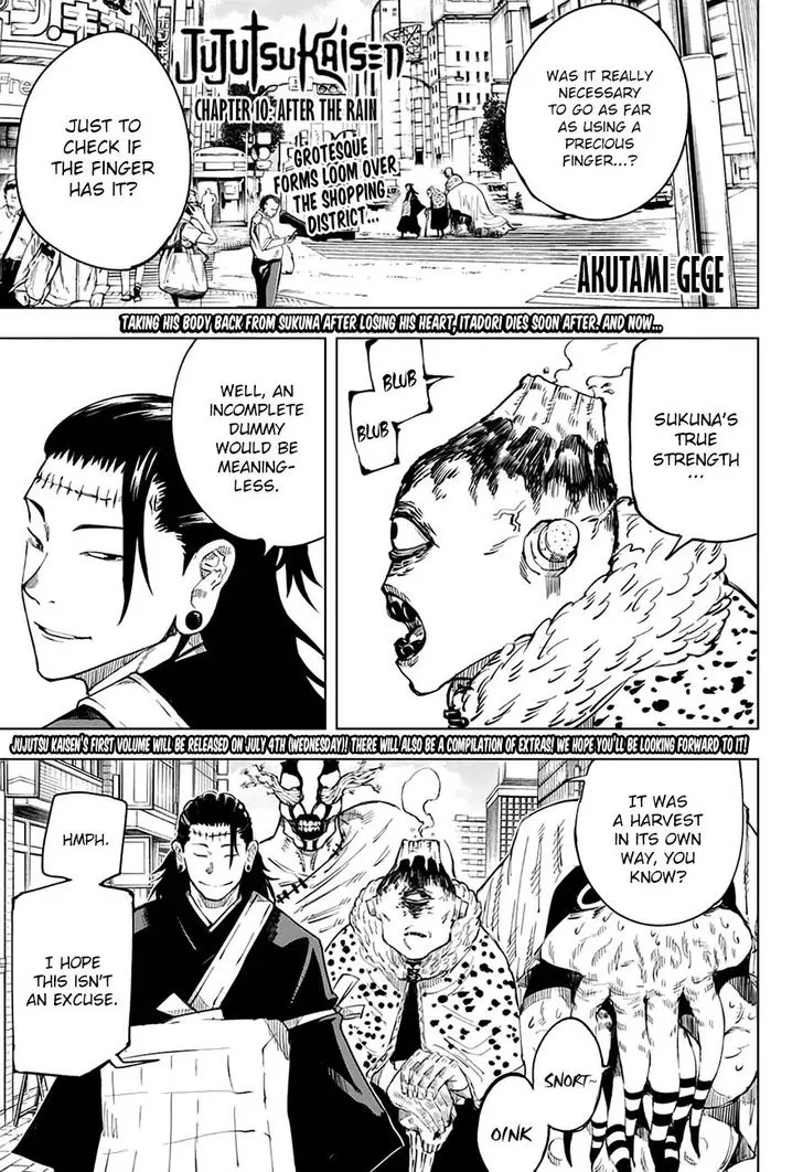 JUJUTSU KAISEN Chapter 10 Online - página 1