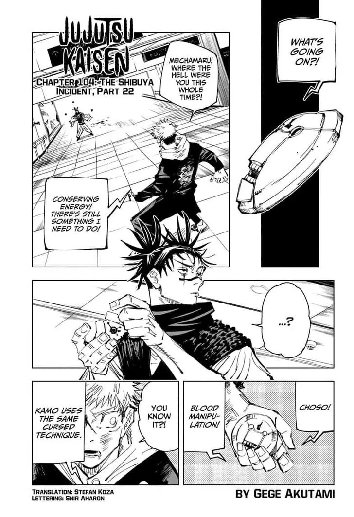 JUJUTSU KAISEN Chapter 104 Online - página 1