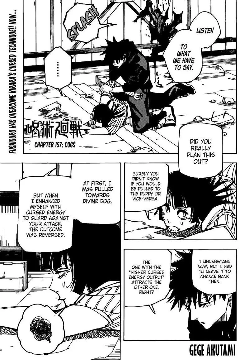 JUJUTSU KAISEN Chapter 157 Online - página 1