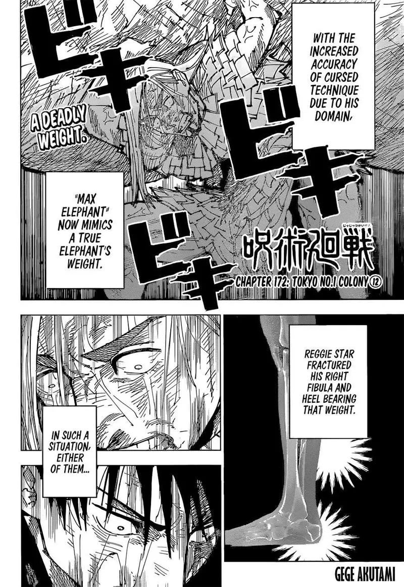 JUJUTSU KAISEN Chapter 172 Online - página 2
