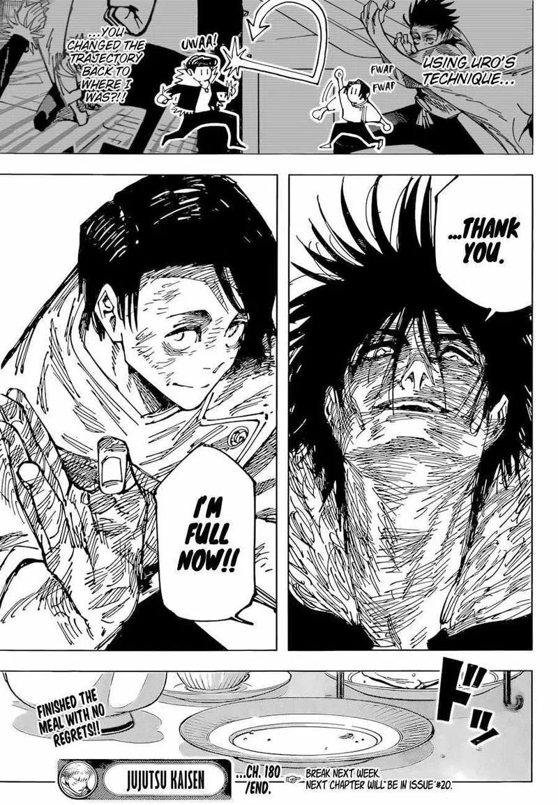 JUJUTSU KAISEN Chapter 180 Online - página 17