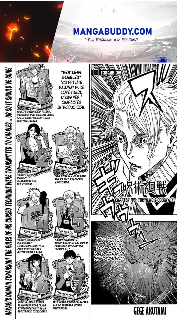 JUJUTSU KAISEN Chapter 183 Online - página 1
