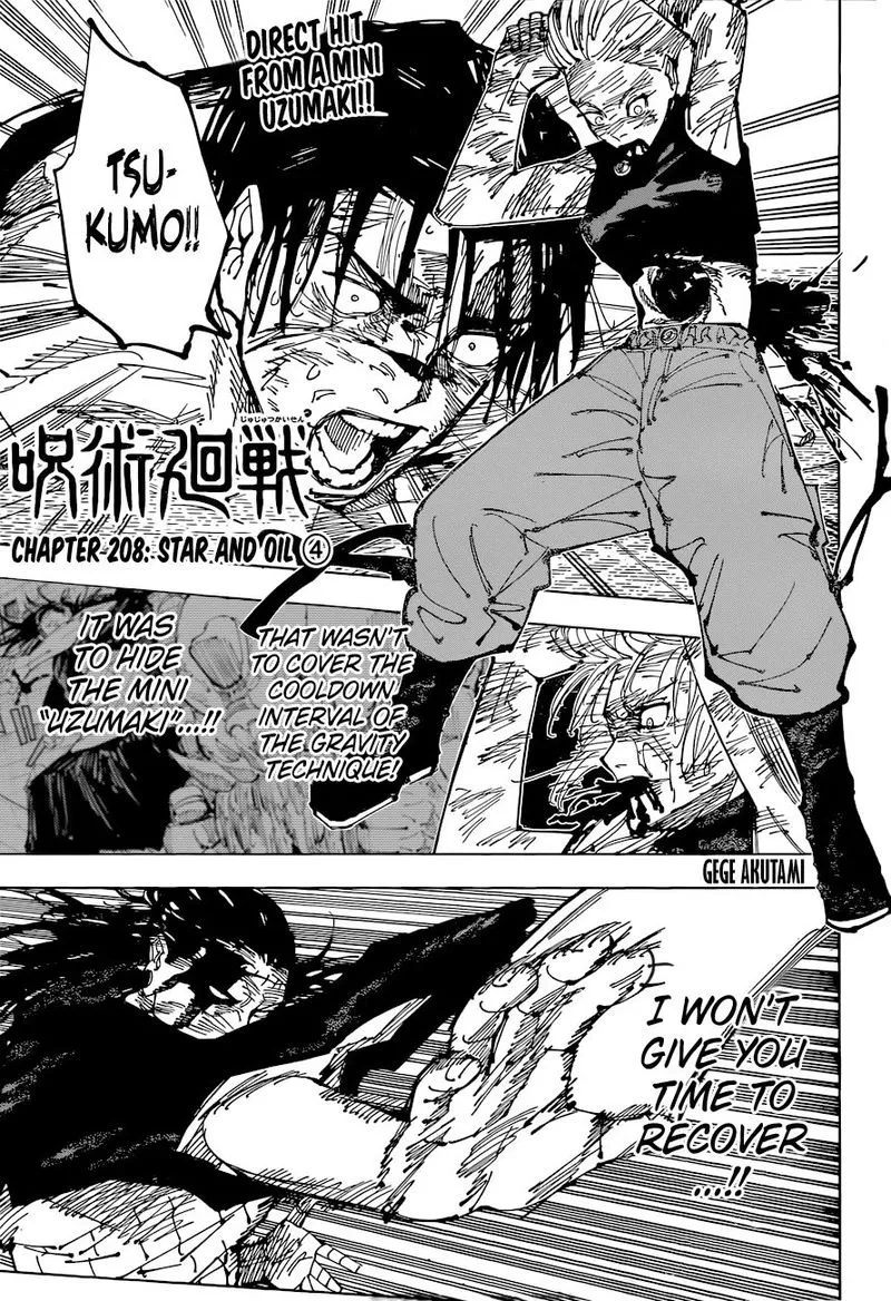 JUJUTSU KAISEN Chapter 208 Online - página 3