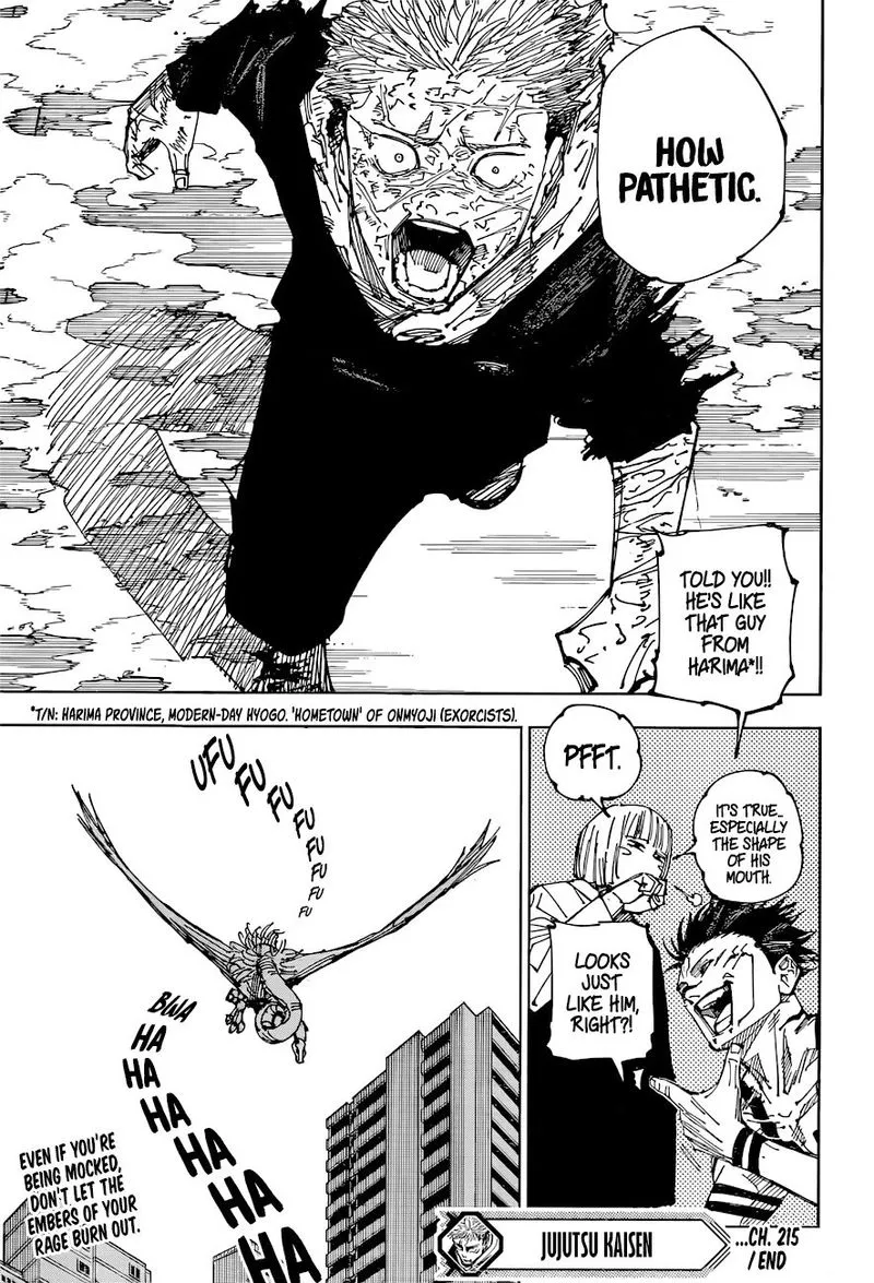 JUJUTSU KAISEN Chapter 215 Online - página 20