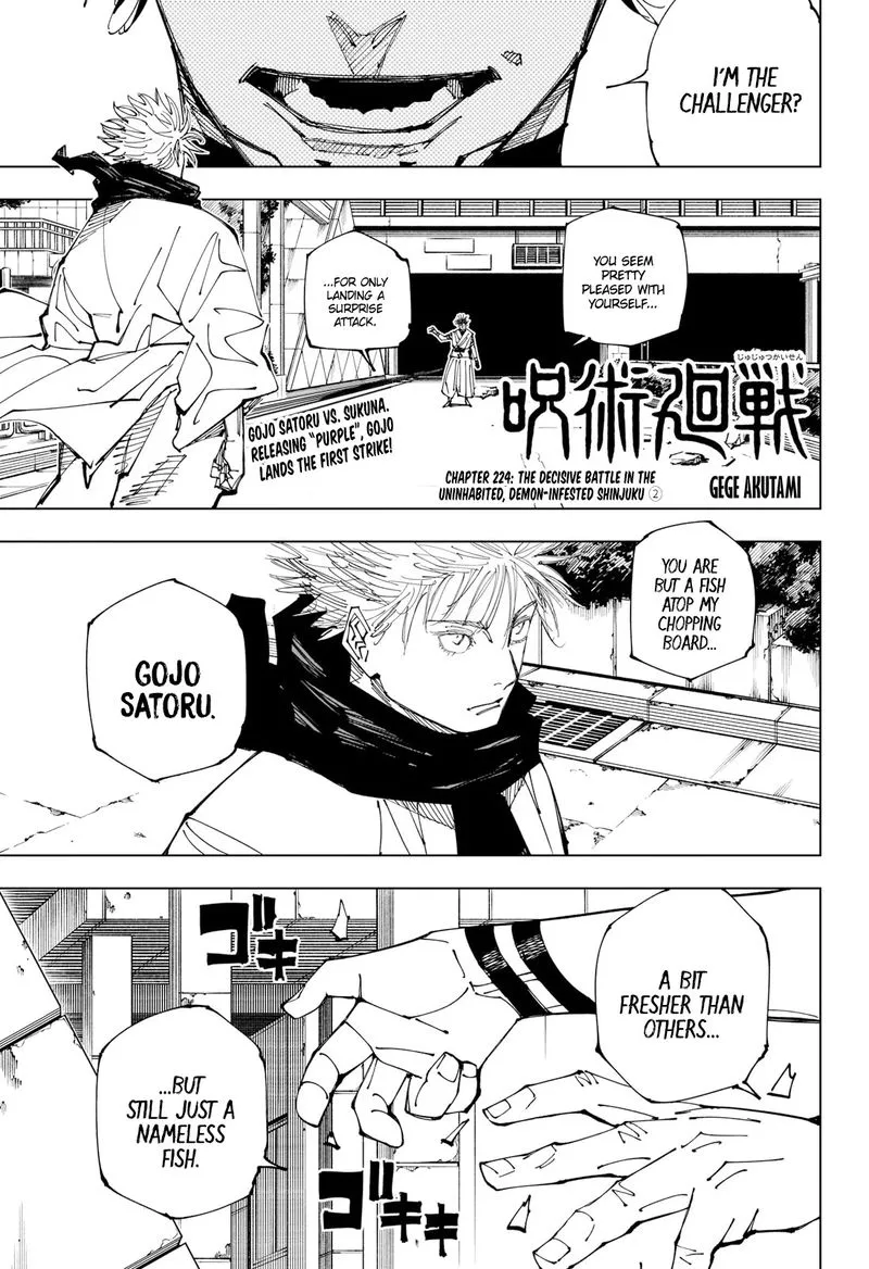 JUJUTSU KAISEN Chapter 224 Online - página 1