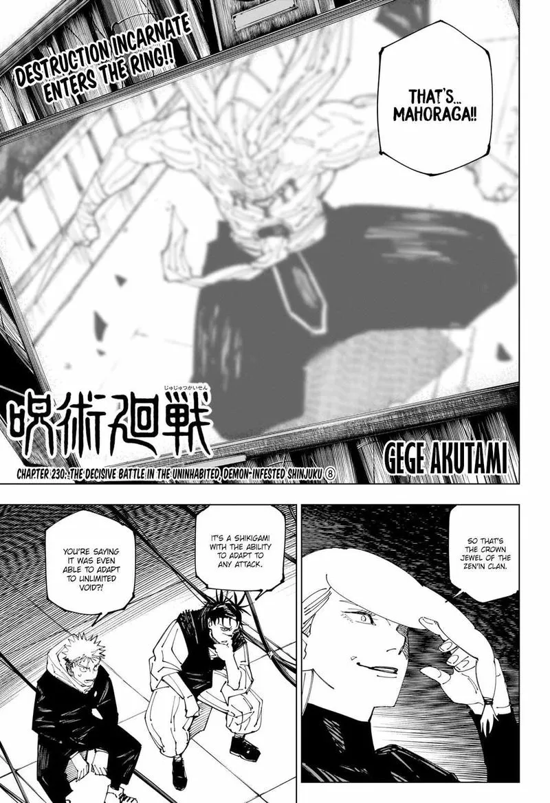 JUJUTSU KAISEN Chapter 230 Online - página 2