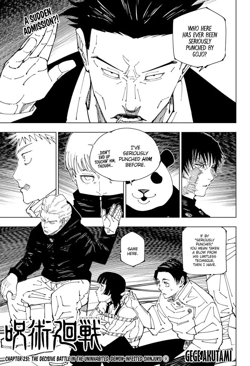 JUJUTSU KAISEN Chapter 231 Online - página 1