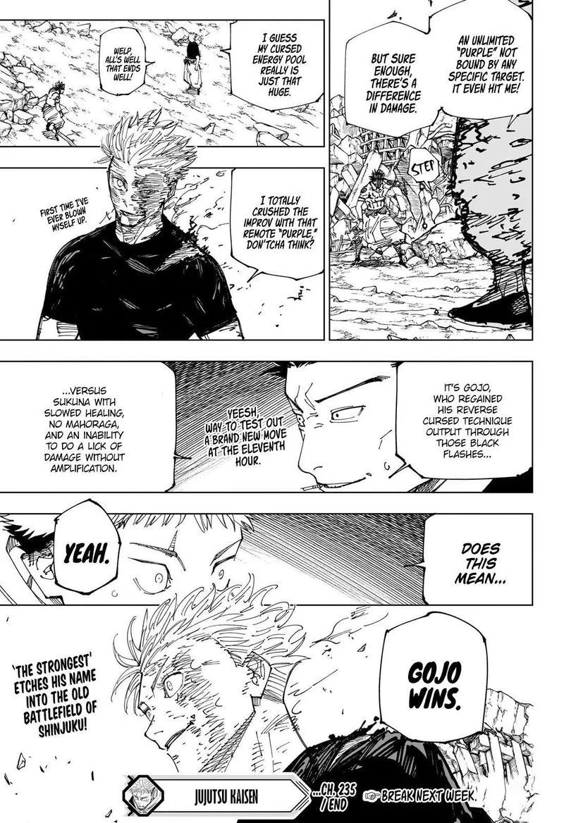JUJUTSU KAISEN Chapter 235 Online - página 19