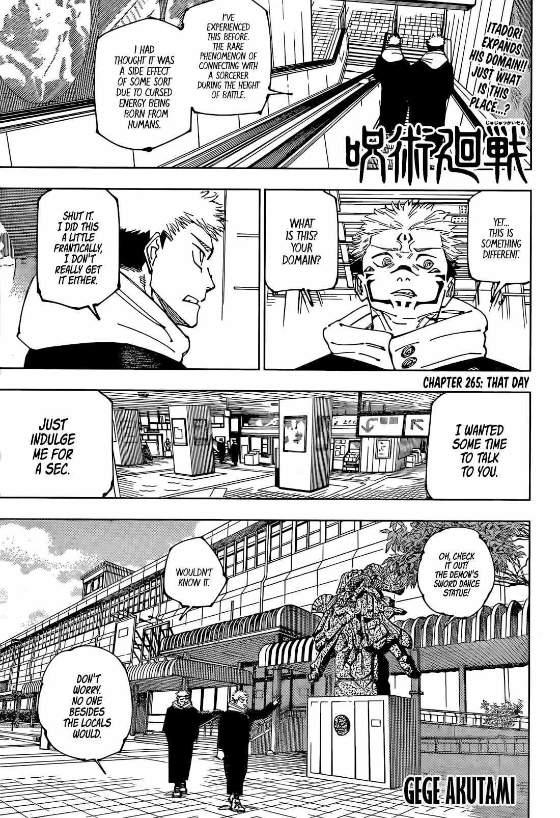 JUJUTSU KAISEN Chapter 265 Online - página 1