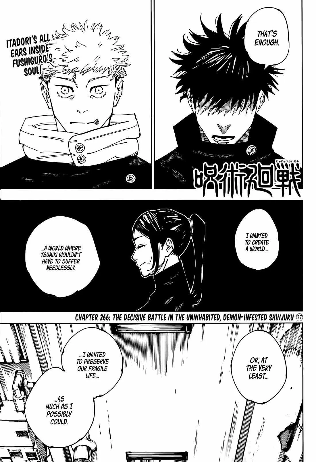 JUJUTSU KAISEN Chapter 266 Online - página 1