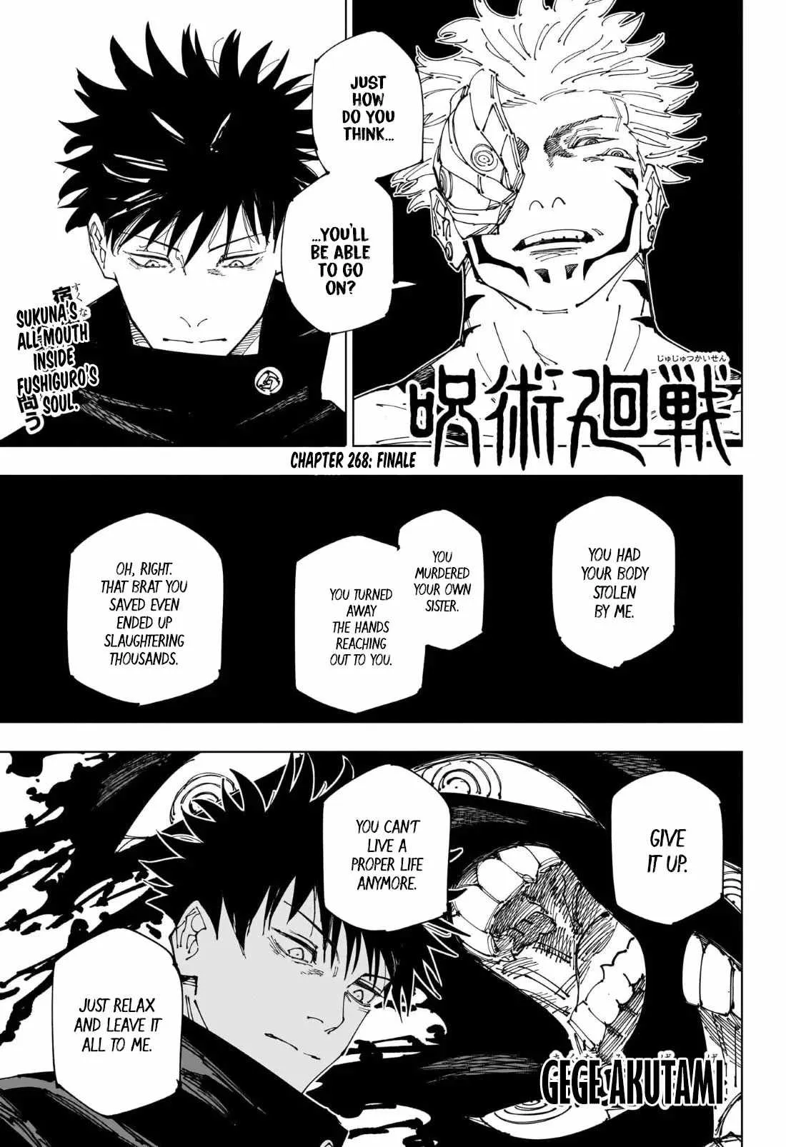 JUJUTSU KAISEN Chapter 268 Online - página 1