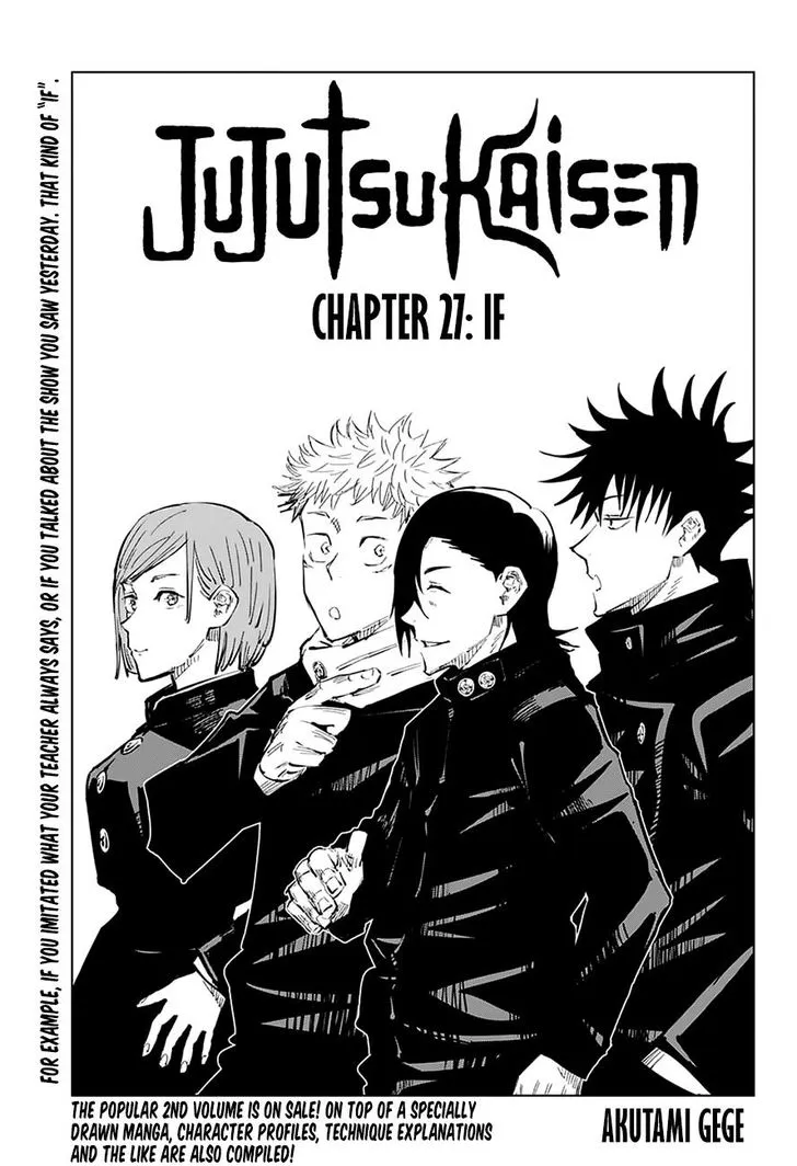 JUJUTSU KAISEN Chapter 27 Online - página 1