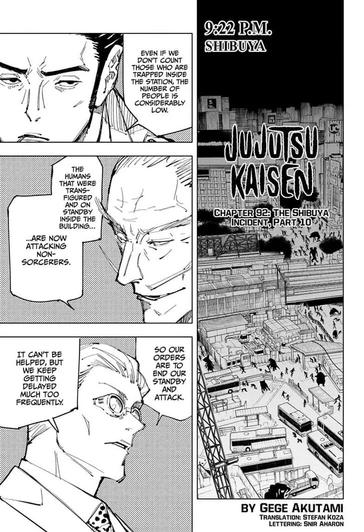 JUJUTSU KAISEN Chapter 92 Online - página 1