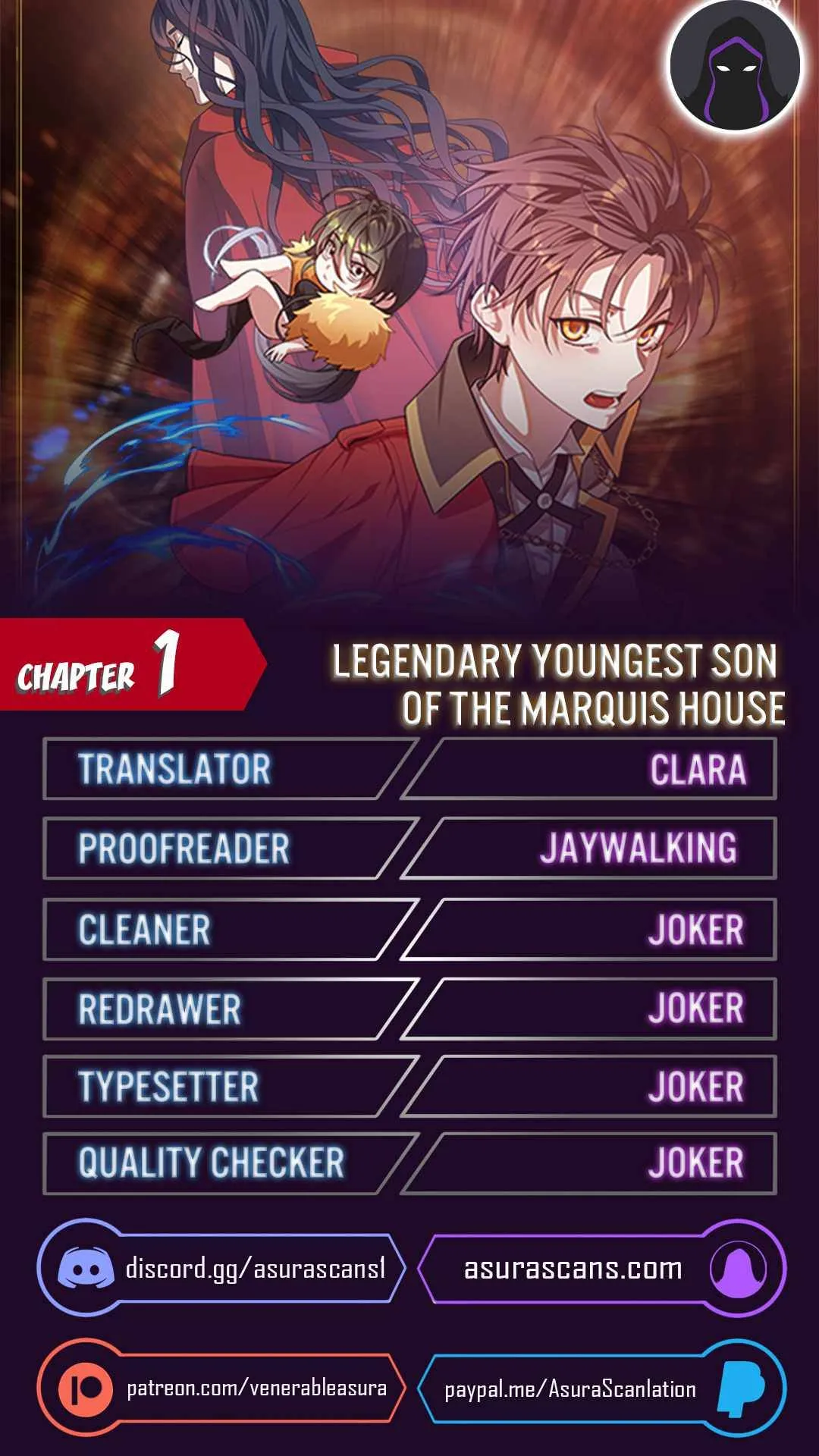 Legendary Youngest Son of the Marquis House Chapter 1 Online - página 1