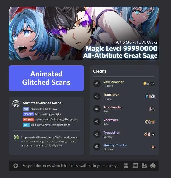 Magic Level 99990000 All-Attribute Great Sage Chapter 76 Online - página 1