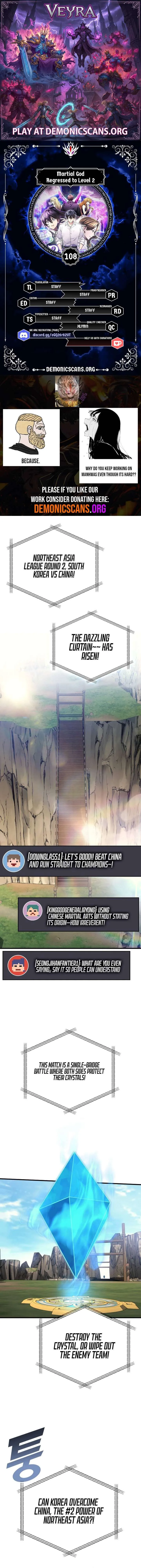 Martial God Regressed to Level 2 Chapter 108 Online - página 1