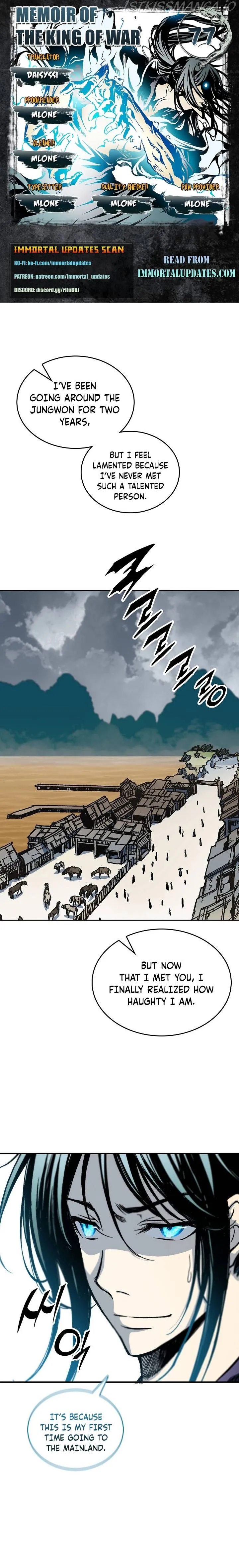 Memoir Of The King Of War Chapter 77 Online - página 1