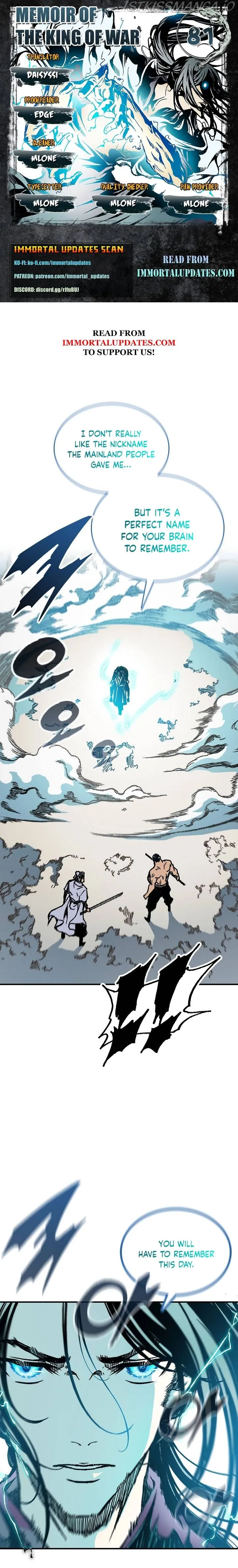 Memoir Of The King Of War Chapter 81 Online - página 1