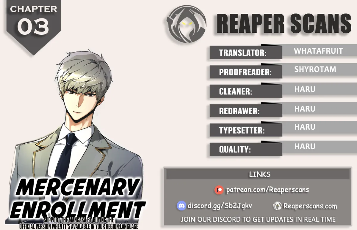 Mercenary Enrollment Chapter 3 Online - página 1