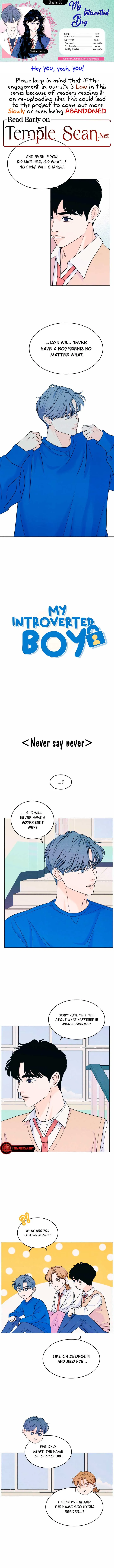 My Introverted Boy Chapter 35 Online - página 1