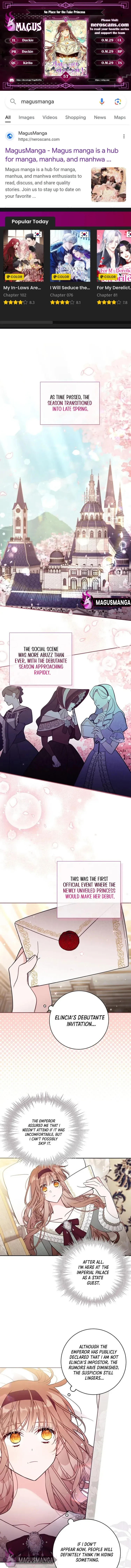 No Place for the Fake Princess Chapter 57 Online - página 1