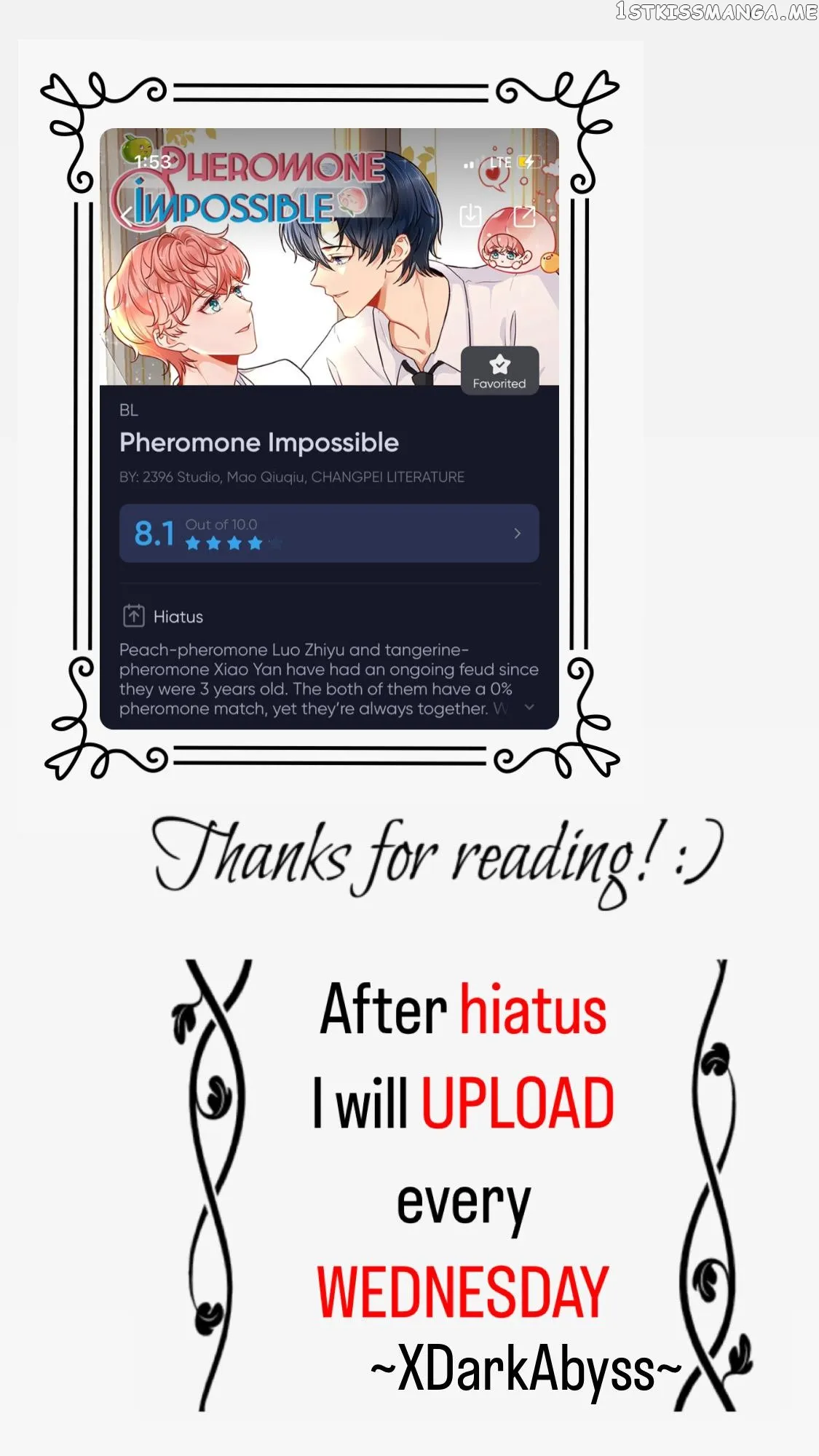 Pheromone Impossible Chapter 66 Online - página 1