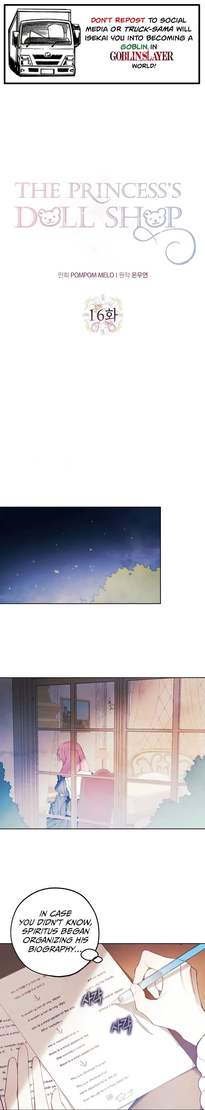 Princess’s Doll Shop Chapter 16 Online - página 1
