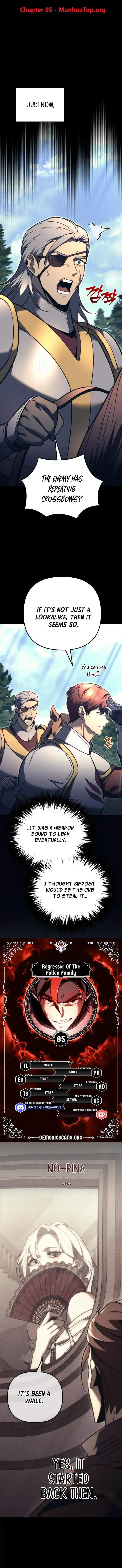 Regressor of the Fallen family Chapter 85 Online - página 1