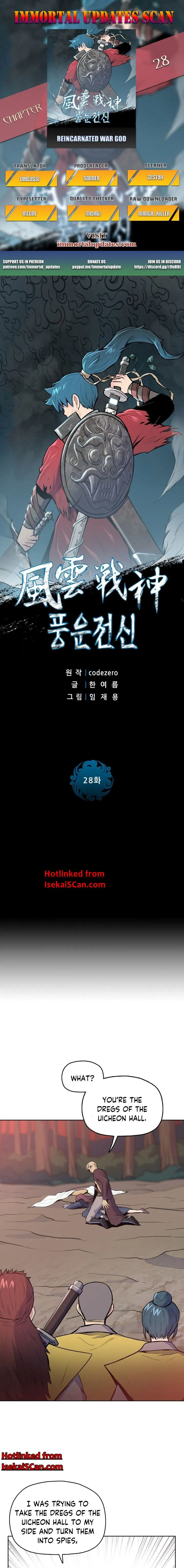 Reincarnated War God Chapter 28 Online - página 1