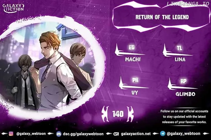 Return of the Legend Chapter 140 Online - página 1