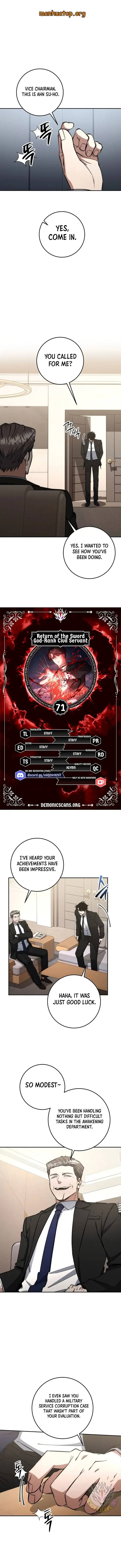 Return of the Sword God-Rank Civil Servant Chapter 71 Online - página 1
