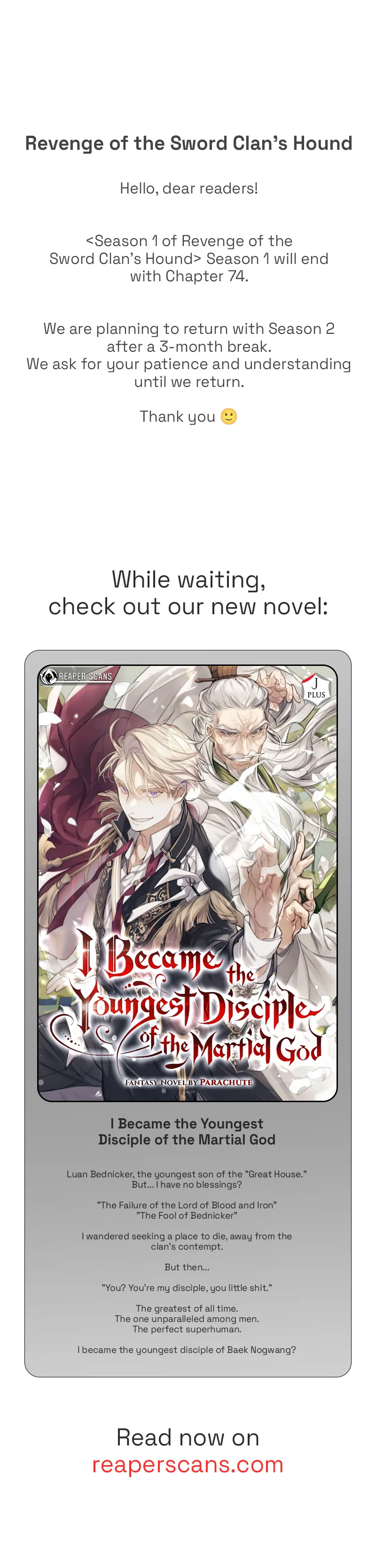 Revenge of the Iron-Blooded Sword Hound Chapter 74.5 Online - página 1