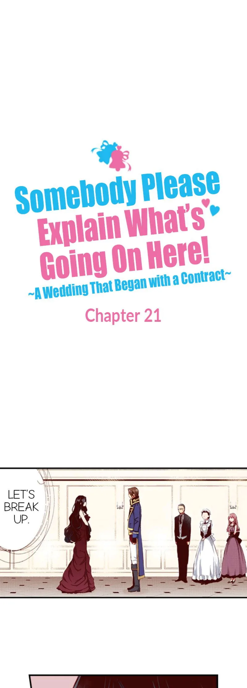 Somebody Please Explain What’s Going On Here! ~A Wedding that Began With a Contract~ Chapter 21 Online - página 1