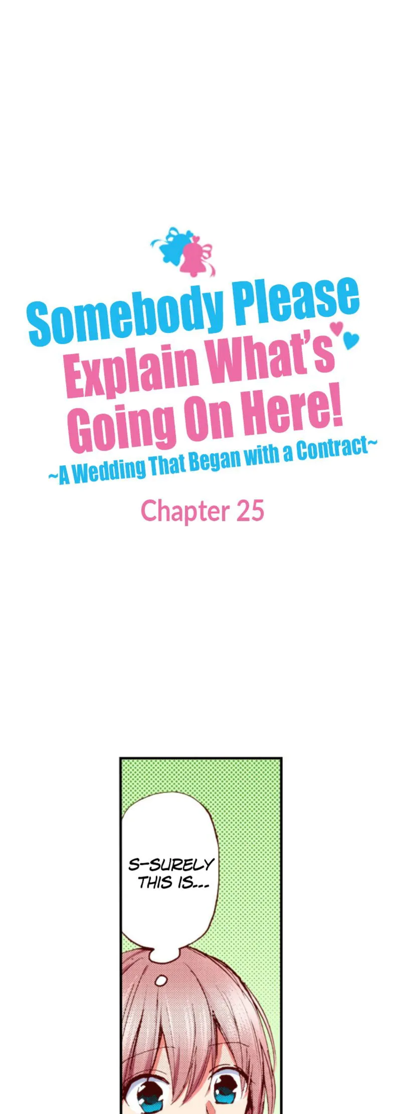 Somebody Please Explain What’s Going On Here! ~A Wedding that Began With a Contract~ Chapter 25 Online - página 1