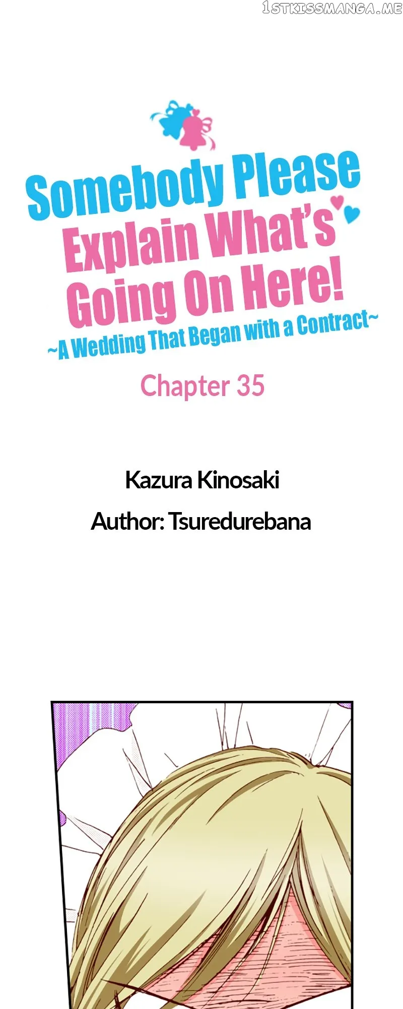 Somebody Please Explain What’s Going On Here! ~A Wedding that Began With a Contract~ Chapter 35 Online - página 1